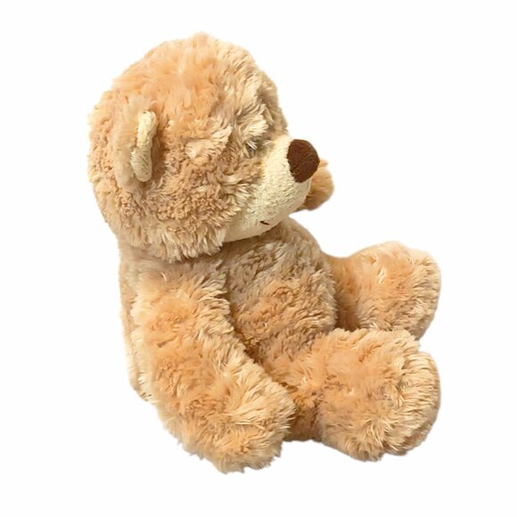 Aurora World Tan Teddy Bear Plush Stuffed Beanbag Toy 8" - Picture 4 of 5
